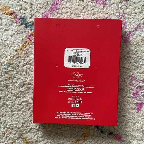 Lenox 2012 Our First Christmas Ornament - Picture 2 of 5